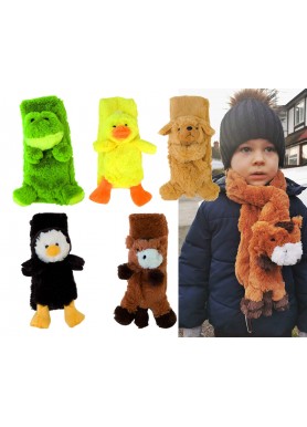Adorable Children's Furry Animal Scarves