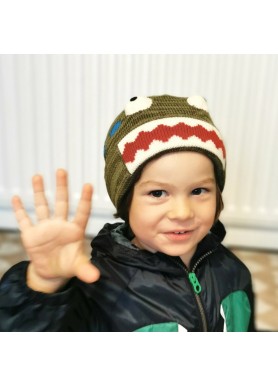 Adorable Kids' Knitted Dinosaur Hat