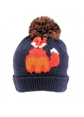 Fox Ladies Knitted Beaniein Blue