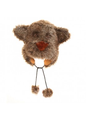 Brown Furry Bear Hat 