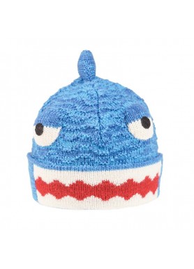 Playful Kids' Knitted Shark Novelty Hat