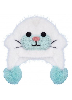 White Animal Beanie