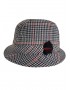 Vintage-Style Drop Brim Trilby Hat for Men - XL Wool Blend Tweed