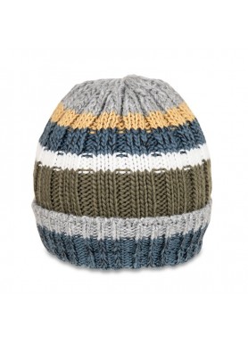 Men's Chunky Knit Ski Hat Beanie with Fleece Lining