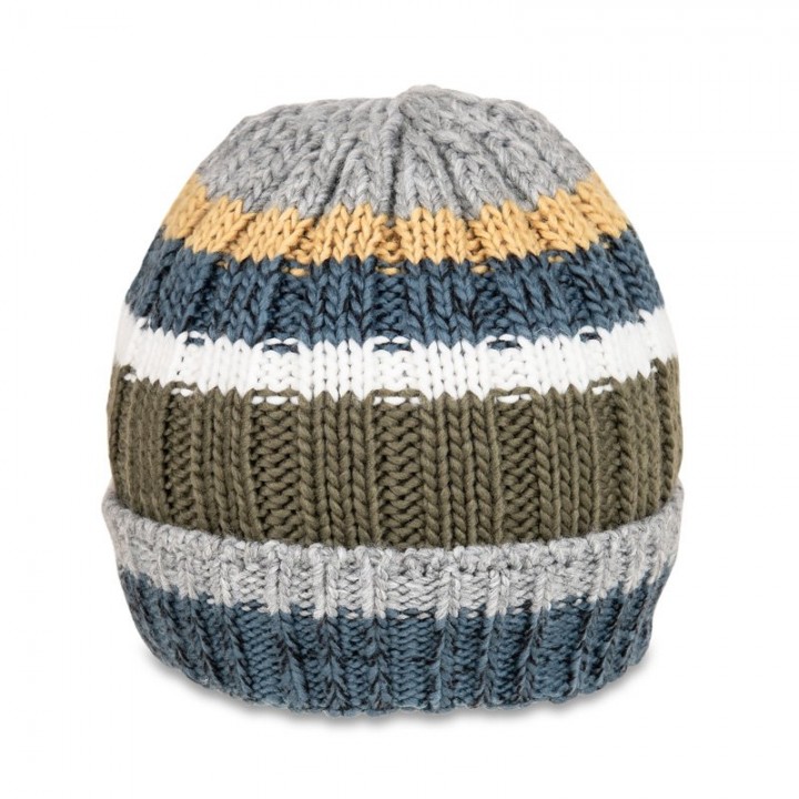 Men's Chunky Knit Ski Hat Beanie with Fleece Lining